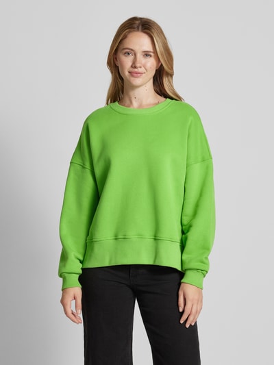 Jake*s Casual Sweatshirt met kapmouwen Appeltjesgroen - 4