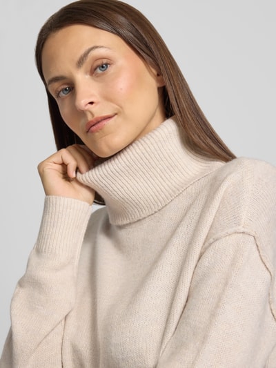 Christian Berg Woman Relaxed Fit Pullover in Strick-Optik Beige 3