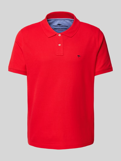 Fynch-Hatton Regular fit poloshirt met logostitching Rood - 2