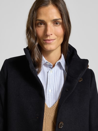 Lauren Ralph Lauren Płaszcz z mieszanki wełny ze stójką Granatowy 3