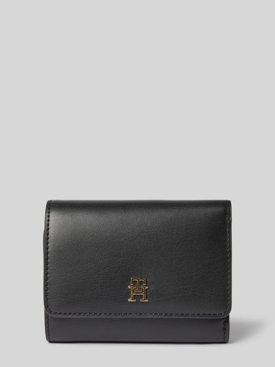 Tommy Hilfiger Portemonnee in leerlook, model 'TH ICON TRIFOLD' Zwart - 1
