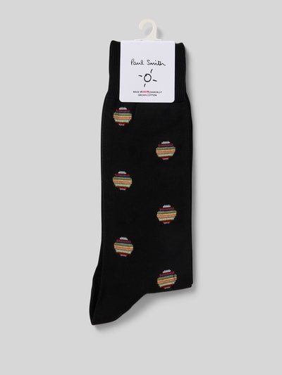 PAUL SMITH Socken mit elastische Rippenbündchen Modell 'SIGNTR POLKA' Black 3
