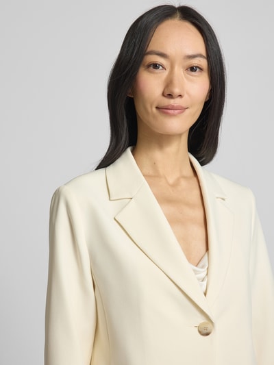 s.Oliver BLACK LABEL Shaped Fit Kurzblazer mit 3/4-Ärmeln Offwhite 3