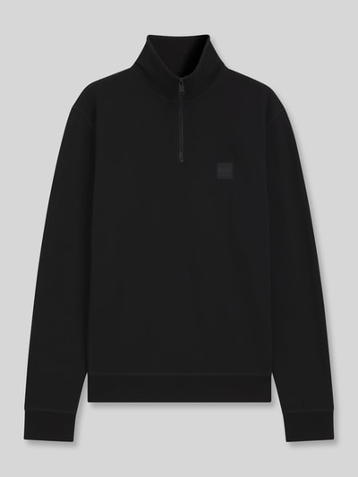 BOSS Orange Regular Fit Troyer aus reiner Baumwolle Modell 'Zetrust' Black 2
