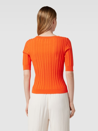 Esprit Strickpullover in Ripp-Optik Orange 5