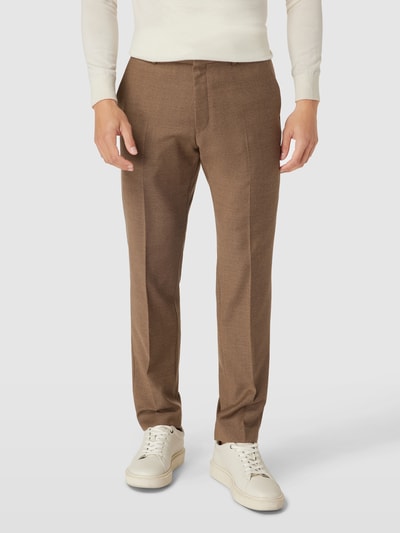 Tiger Of Sweden Pantalon met persplooien, model 'Tenutas' Lichtbruin - 4