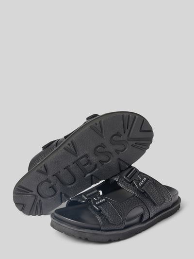Guess Sandalen mit Label-Print Modell 'BAHAMAS' Black 4