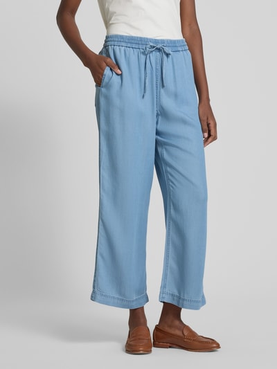 Marc O'Polo Weite Hose aus leichtem Lyocell im Denim Look Jeansblau 4