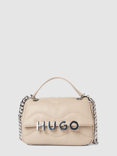 HUGO Handtasche mit Steppnähten Modell 'Lizzie' Sand 2