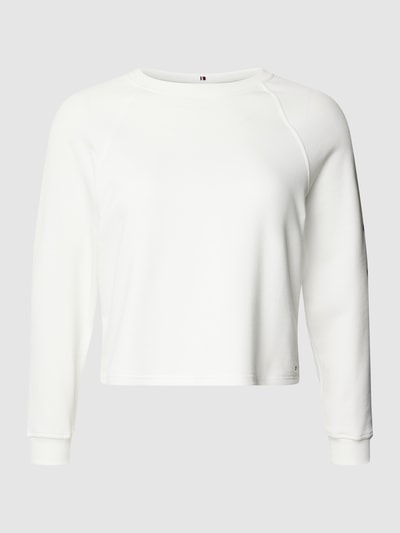 Tommy Hilfiger Curve PLUS SIZE Sweatshirt mit Label-Details Ecru 2