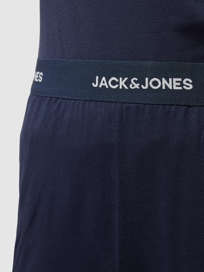 Jack & Jones Pyjama mit Label-Detail Modell 'BASIC' Blau 2