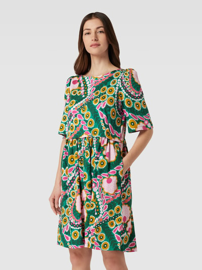 Weekend Max Mara Mini-jurk met bloemenmotief, model 'RENNA' Groen - 4