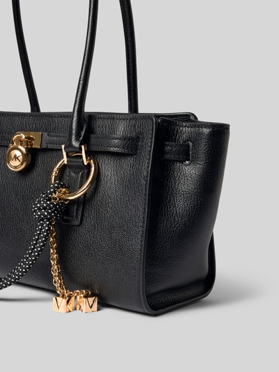 MICHAEL Michael Kors Handtasche mit Label-Anhänger Modell 'HAMILTON' Black 3