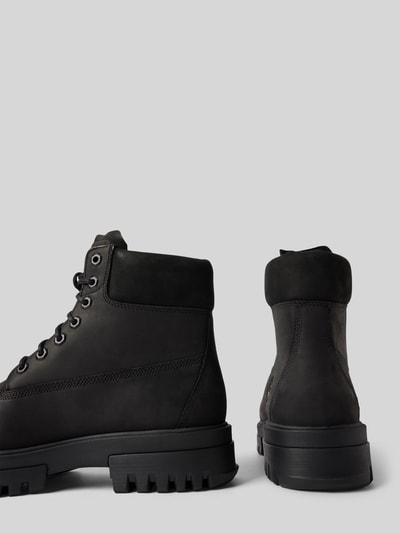 Timberland Veterboots van leer met logodetail, model 'ARBOR' Zwart - 2