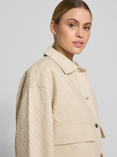 JAKE*S STUDIO WOMAN Blazer mit Strukturmuster und Pattentaschen Ecru 3