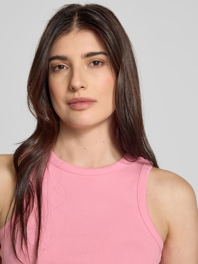 Tom Tailor Denim Regular Fit Tank Top aus Feinripp Pink 3