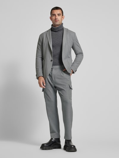 Cinque Slim fit pantalon met cargozakken Lichtgrijs - 1