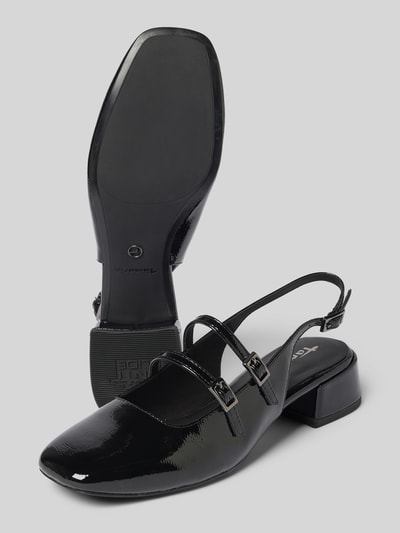 Tamaris Czółenka na słupku Czarny 4