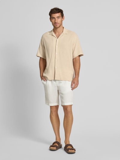 SELECTED HOMME Freizeithemd mit Knopfleiste Beige 1