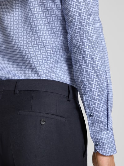 ETERNA Slim fit zakelijk overhemd met kentkraag Bleu - 3