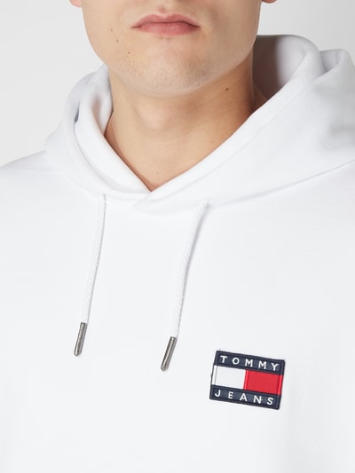 Tommy Jeans Hoodie mit Logo-Badge  Weiss 3