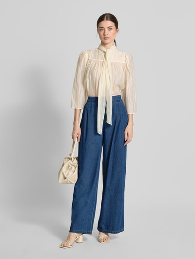 Jake*s Collection Wide Leg Jeans mit elastischem Bund Eisblau 1