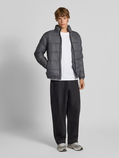 Blend Gewatteerd jack met opstaande kraag, model 'EIDEN' Antraciet - 1