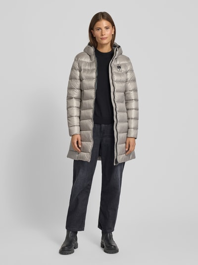 Blauer Usa Steppmantel mit Sorona®-Füllung Modell 'Adelaide' Hellgrau 1