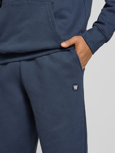 Wood Wood Sweatpants mit elastischem Bund Blau 3
