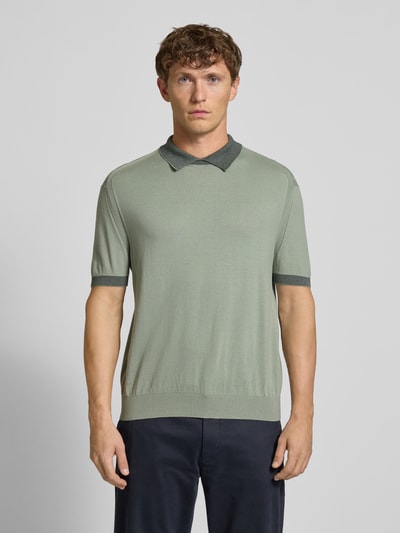 ARMANI EXCHANGE Regular fit poloshirt met contrastgarnering Mintgroen - 4