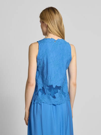 MOS MOSH Regular Fit Blusentop mit V-Ausschnitt Modell 'Daima' Royal 5