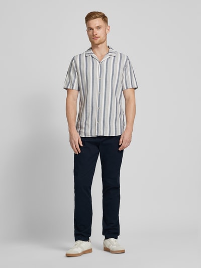 Tommy Hilfiger Chino met achterzakken, model 'HARLEM' Blauw - 1