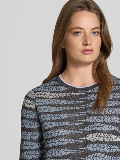 Scotch & Soda Strickpullover aus Viskose-Mix mit 1/2-Arm Dunkelblau 3