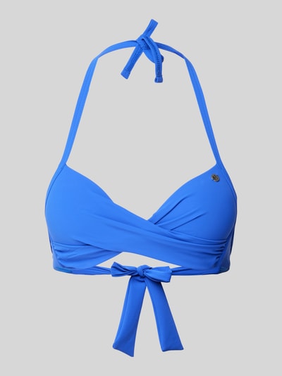 Banana Moon Bikinitop met labelapplicatie, model 'EYRO SPRING' Koningsblauw - 1