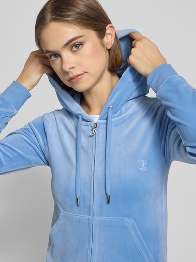 Juicy Couture Bluza rozpinana z wyhaftowanym logo model ‘ROBERTSON’ Jasnoniebieski 3