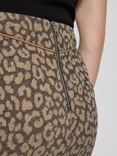 BOSS Orange Smalle minirok van katoenmix, model 'VASOLA' Beige - 3