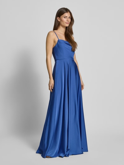 Laona Abendkleid mit Wasserfall-Ausschnitt Royal 1