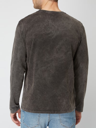 Drykorn Shirt met lange mouwen in washed-out-look Zwart - 5