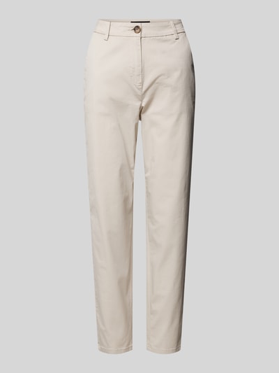 Vero Moda Tapered Leg Chino mit Knopf in Hornoptik Modell 'CHRISTY' Beige 2