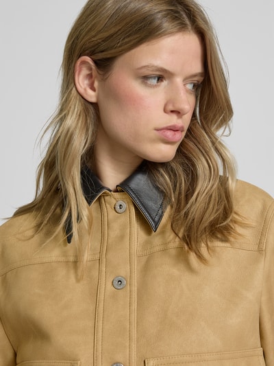 Stand Studio Jacke mit Knopfleiste Sand 3