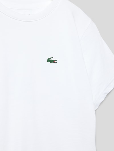 Lacoste T-Shirt mit Label-Detail Weiss 2