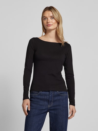 QS Longsleeve mit U-Boot-Ausschnitt Black 4