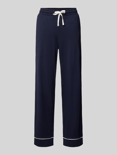Produktfoto, Pyjama-Hose aus Baumwoll-Modal-Mix mit elastischem Bund und Tunnelzug von Christian Berg Woman, Relaxed-Fit, dunkelblau