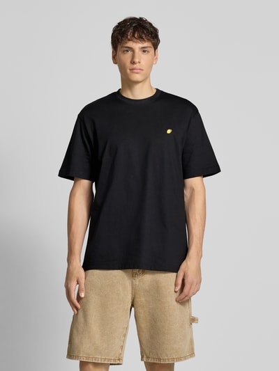 Only & Sons Regular fit T-shirt van puur katoen Zwart - 4