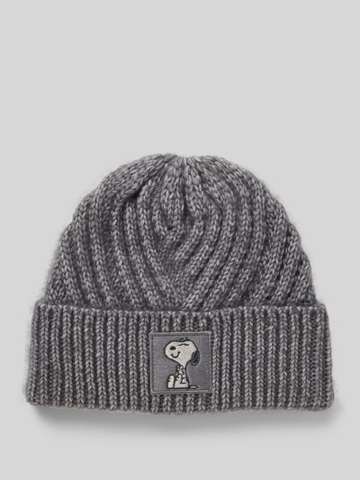 Codello Czapka beanie z detalem z logo Jasnoszary 1