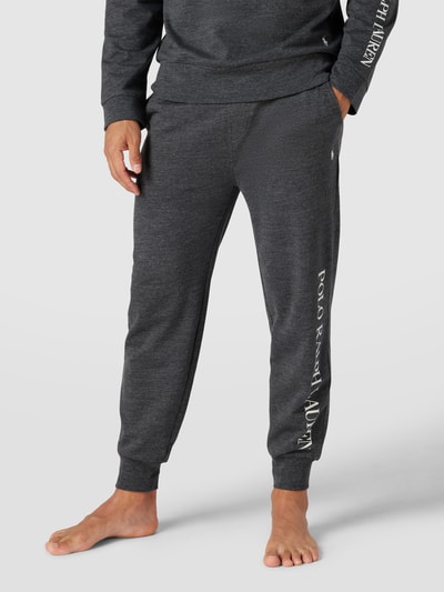 Polo Ralph Lauren Underwear Sweatpants mit Label-Print Modell 'LOOPBACK' Mittelgrau Melange 4