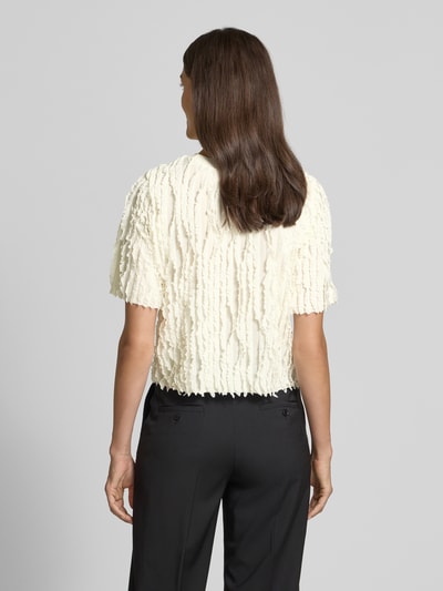 Jake*s Collection T-Shirt mit Rundhalsausschnitt und 1/2-Arm Ecru 5