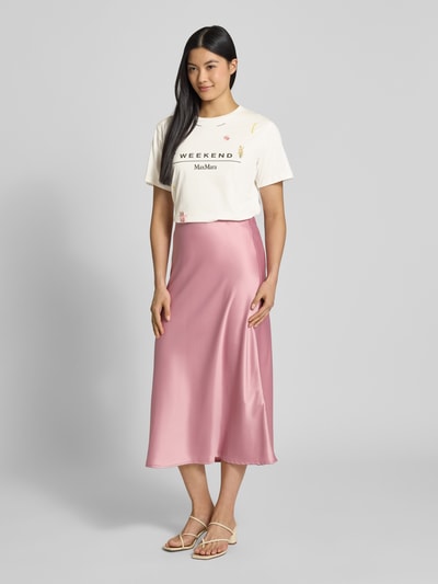 Weekend Max Mara T-shirt met labelstitching, model 'OLGA' Wit - 1