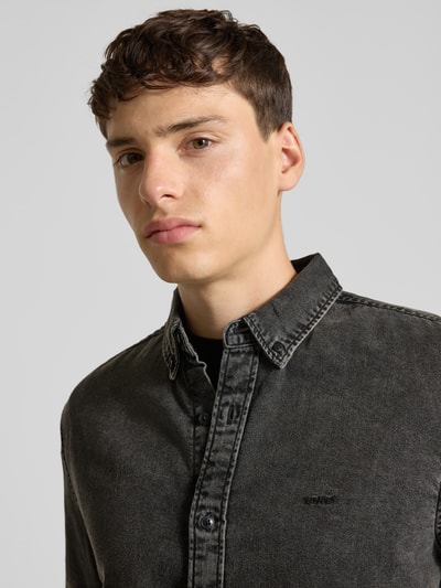 Levi's® Jeanshemd mit Logo-Stitching Black 3