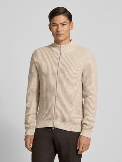 Cinque Gebreid jack met ritssluiting, model 'FABIAN' Beige - 4